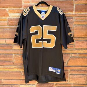 NWT Reggie Bush #25 New Orleans Saints Reebok NFL Football Stitched Jersey Large